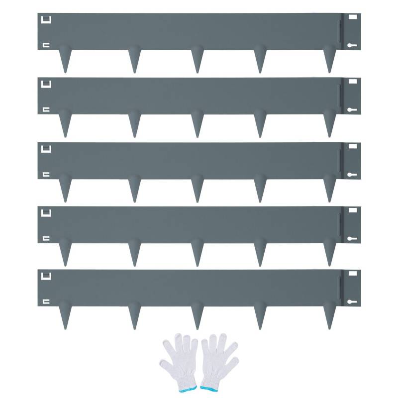 Plieniniai sodo kraštai, 5 vnt. komplektas0