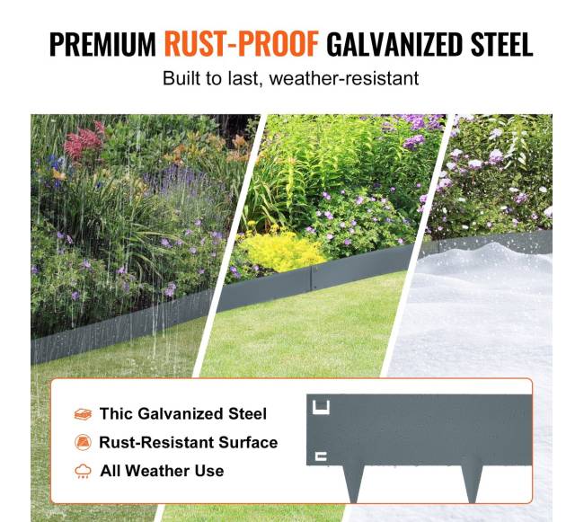 Plieniniai sodo kraštai, 5 vnt. komplektas2