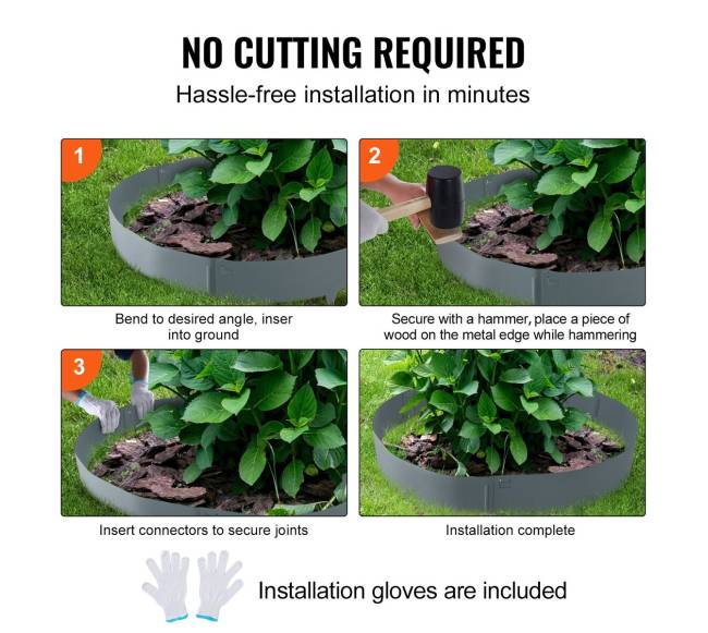 Plieniniai sodo kraštai, 5 vnt. komplektas4