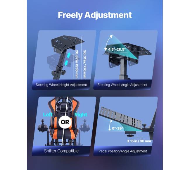 Lenktynių vairo stovas simuliatoriui3