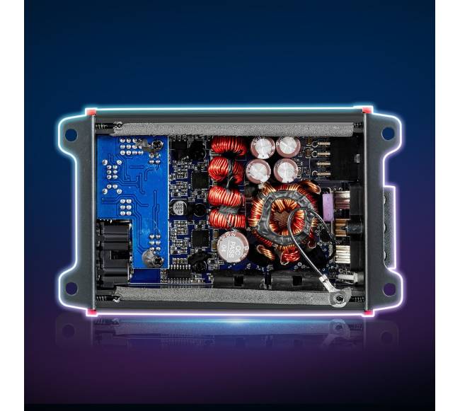 Automobilinis garso stiprintuvas, 4 kanalų, klasė D7