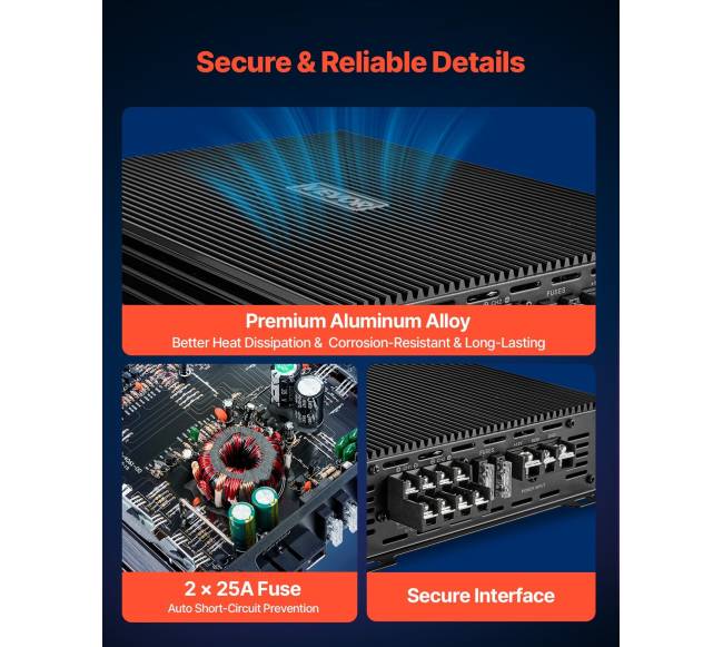 Automobilinis garso stiprintuvas 4 kanalų4