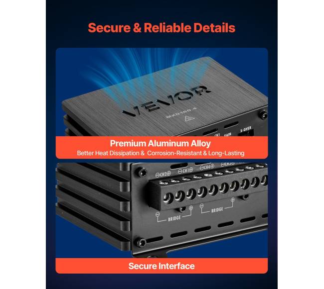 Automobilinis stiprintuvas 4 kanalų4