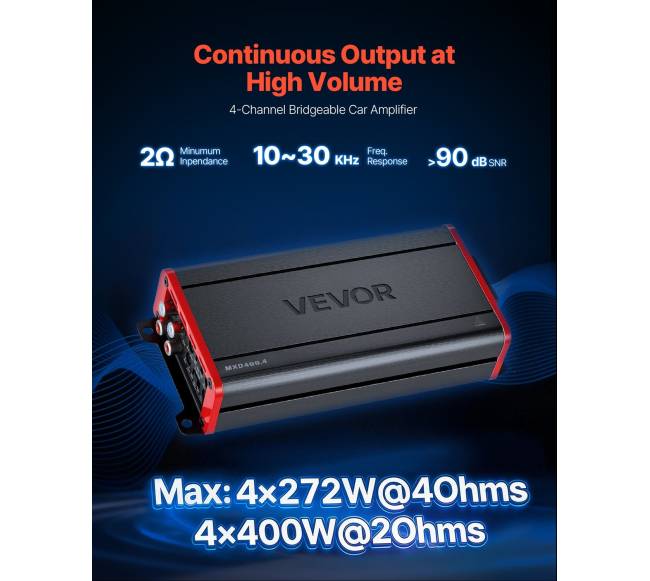 Automobilinis 4 kanalų stiprintuvas1