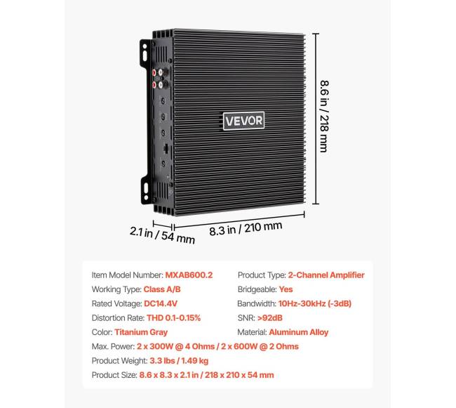 2 kanalų automobilinis stiprintuvas6