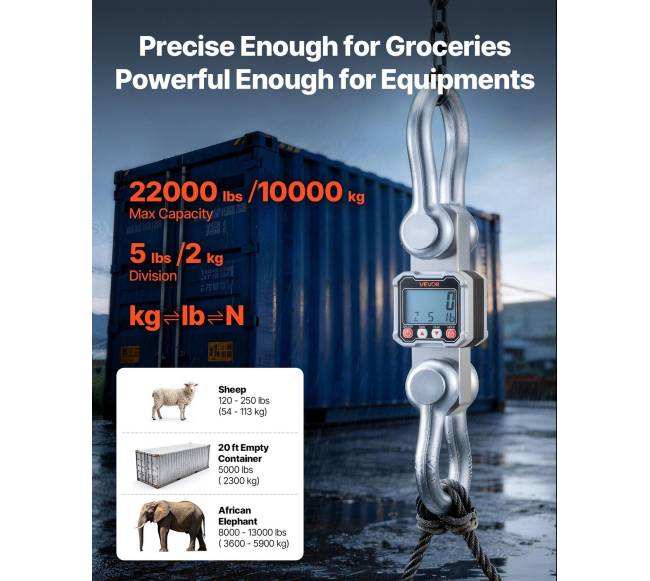 Skaitmeninės krano svarstyklės, 10000 kg talpos1