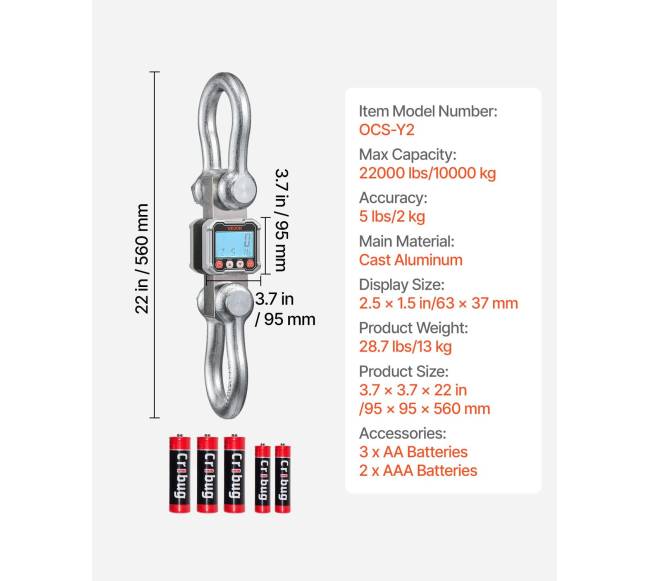 Skaitmeninės krano svarstyklės, 10000 kg talpos6