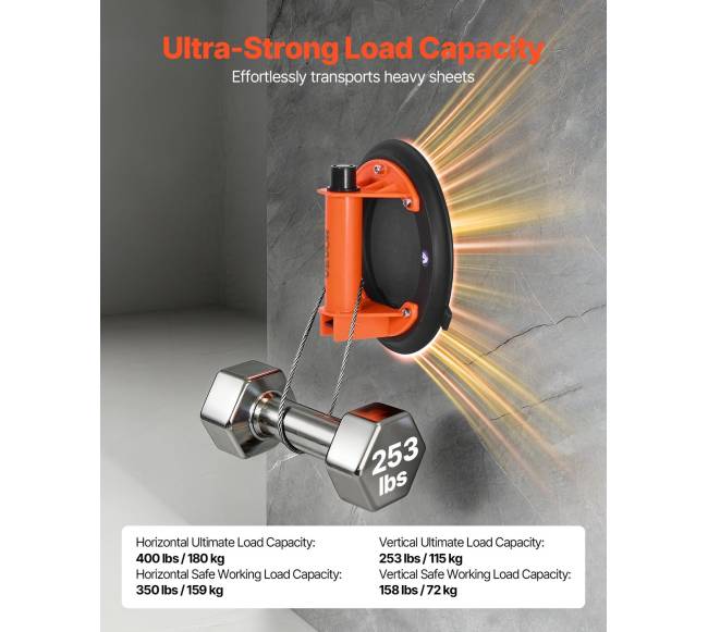 Vakuuminė siurbtukas, 203 mm, 180 kg galios2