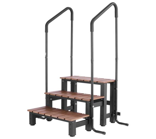 Spa laiptai su turėklu 3 pakopų8