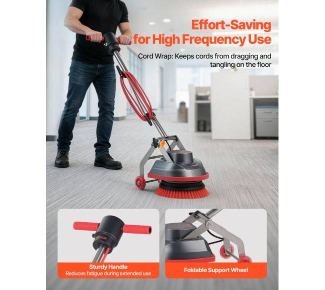 Pramoninis grindų šveitimo įrenginys su 2 ratais4