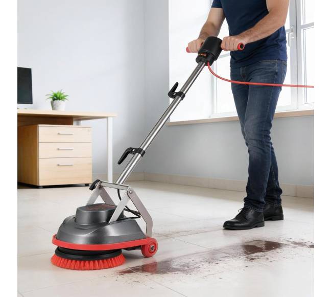 Pramoninis grindų šveitimo įrenginys su 2 ratais7