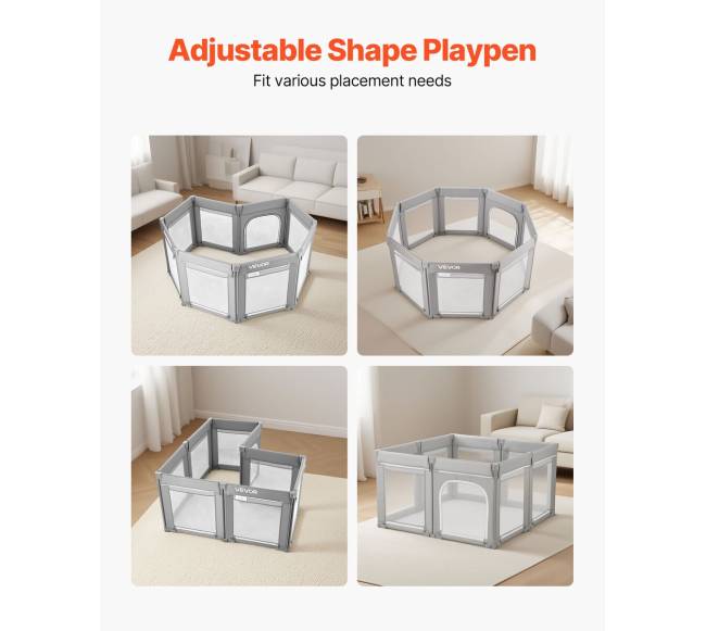 Vaikiškas žaidimų maniežas su užtrauktuku5