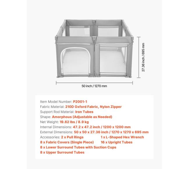 Vaikiškas žaidimų maniežas su užtrauktuku6