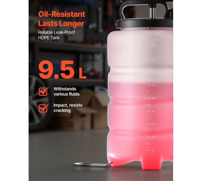 Rankinis vakuuminis 9,5 l skysčių ištraukiklis5