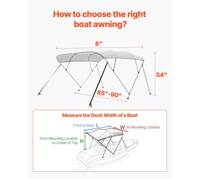 4 lankų pilkas bimini valtis su tentu4