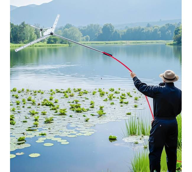 Vandens telkinių piktžolių pjovimo įrankis7