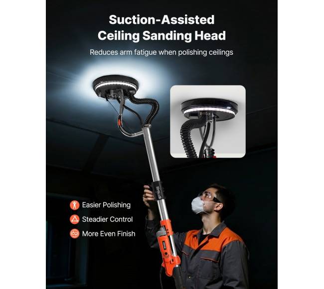 Gipso šlifuoklis su dviguba LED šviesa2