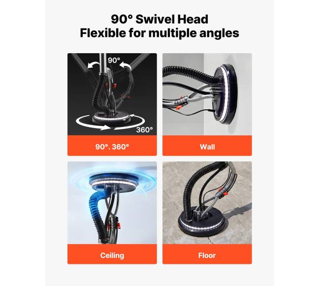 Gipso šlifuoklis su dviguba LED šviesa3