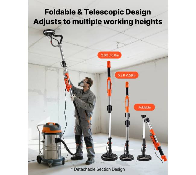 Gipso šlifuoklis su dviguba LED šviesa5