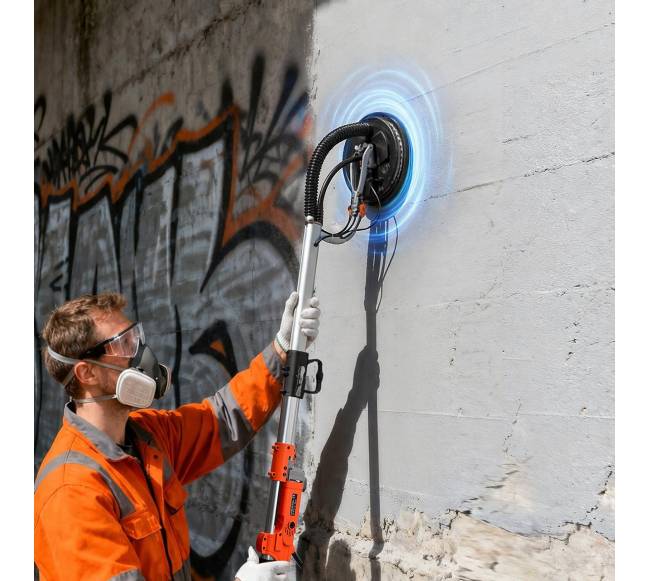 Gipso šlifuoklis su dviguba LED šviesa7