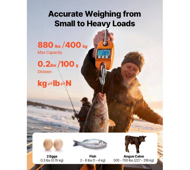 Skaitmeninės krano svarstyklės, 400 kg1