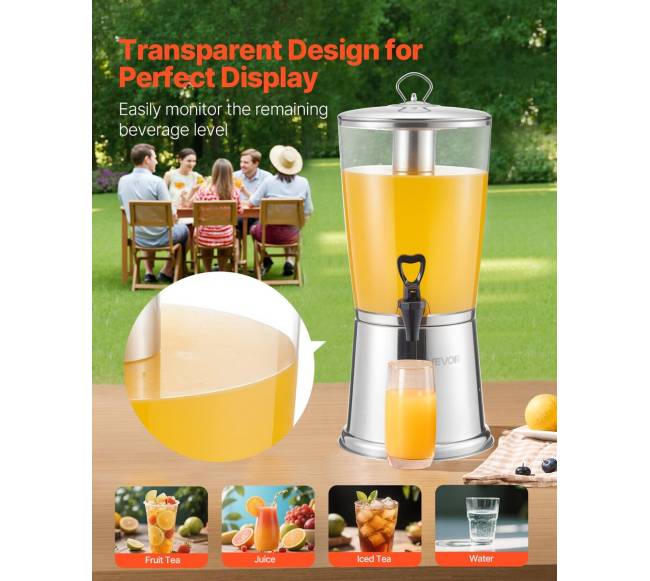 Gėrimų dozatorius su čiaupu ir ledo kamera3