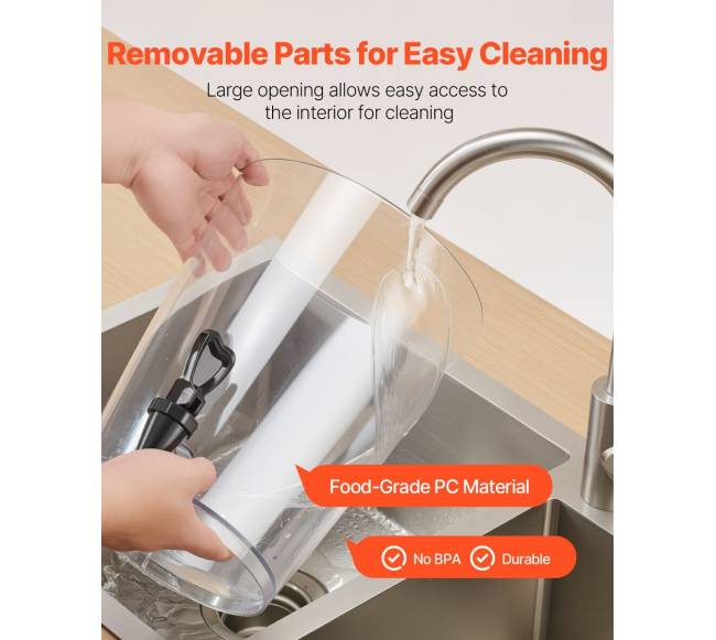 Gėrimų dozatorius su čiaupu ir ledo kamera5