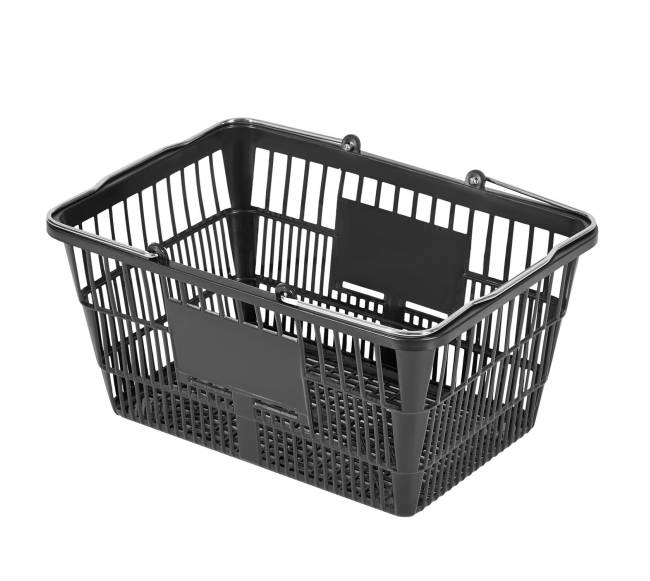 Pirkinių krepšeliai, 12 vnt, 21 l, juodi8