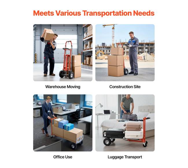 4 viename rankinis vežimėlis, 453.6 kg apkrova6