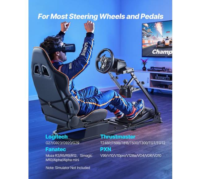 Lenktynių vairaračio stovas su dvigubu bėgiu1