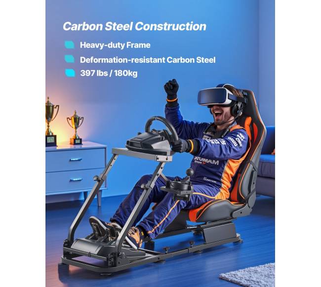 Lenktynių vairaračio stovas su dvigubu bėgiu2