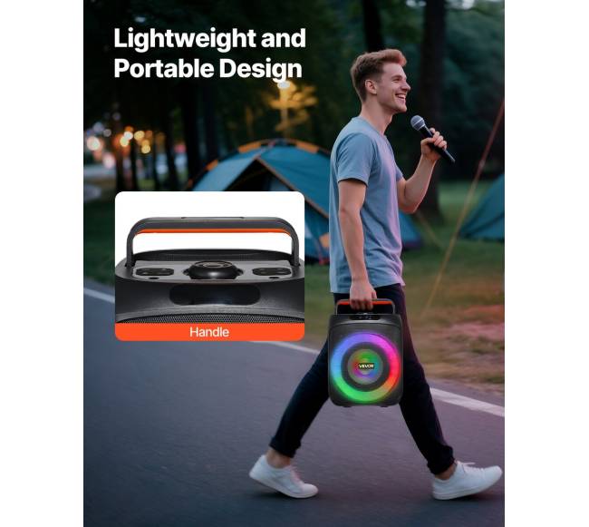 Nešiojama karaoke sistema su mikrofonais5