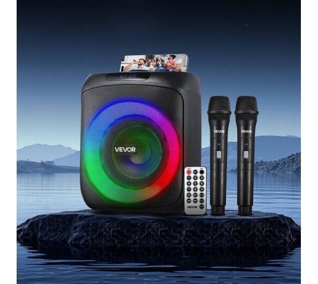 Nešiojama karaoke sistema su mikrofonais7