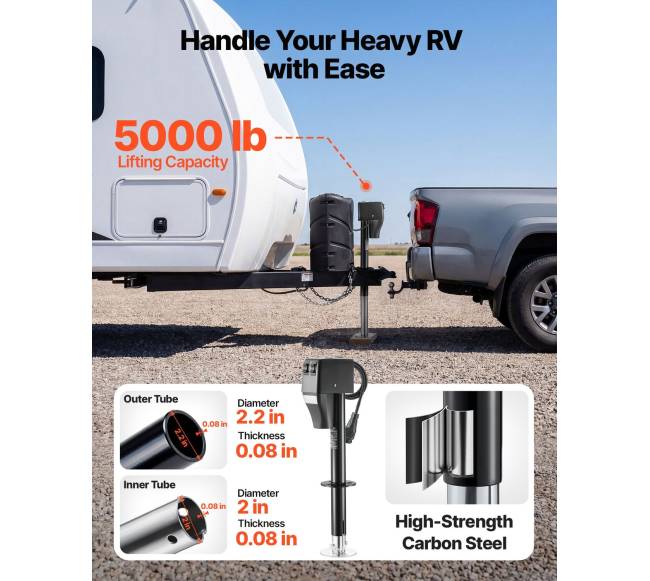 Elektrinis priekabos keltuvas su LED apšvietimu1