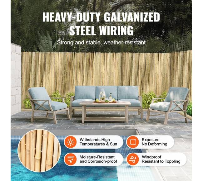 Bambukinė tvora, 182cm x 122cm3