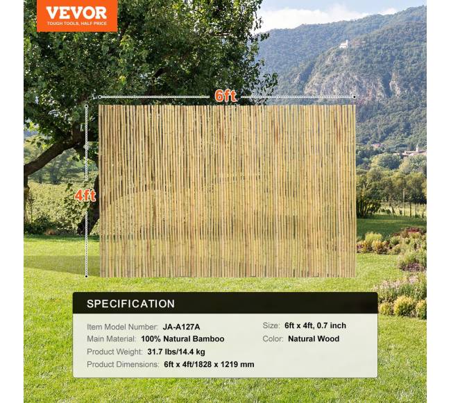 Bambukinė tvora, 182cm x 122cm6