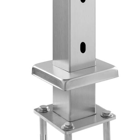 Rėminimo stulpas 91x5x5 cm sidabrinis0