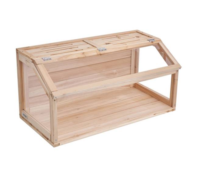 Medinė žiurkėno narvelio buveinė 40 cm10