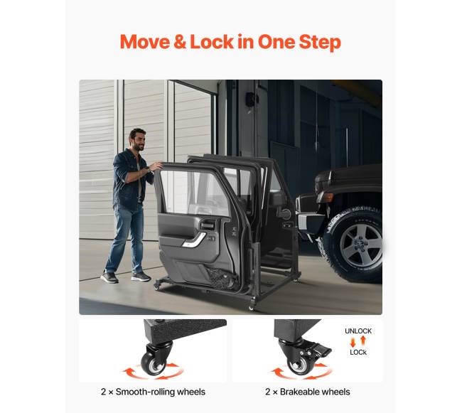 Keturios durys Jeep saugojimo vežimėlis4