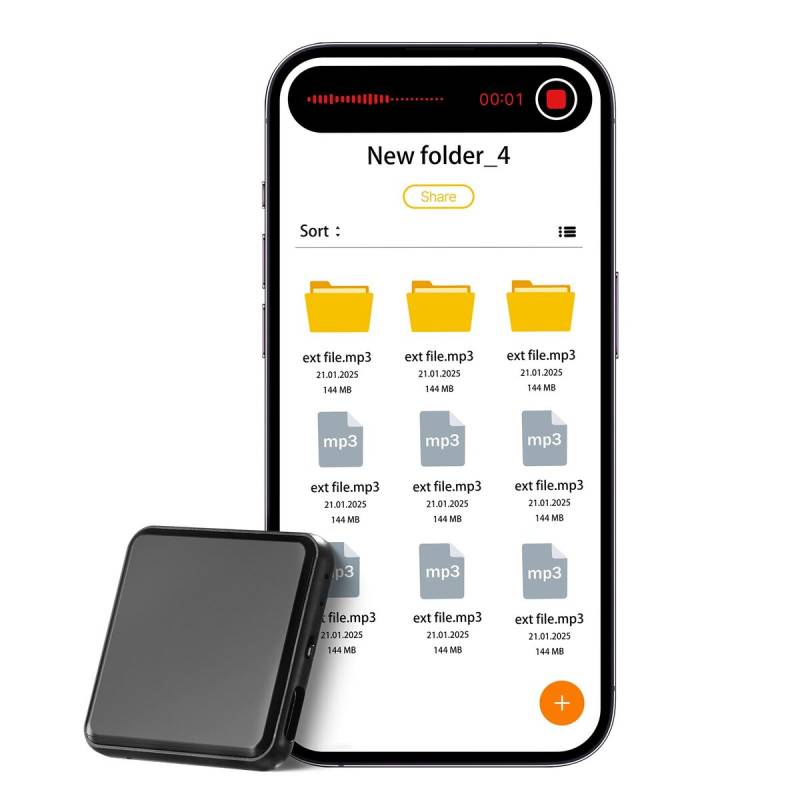 Mini skaitmeninis įrašymo įrenginys su magnetu0