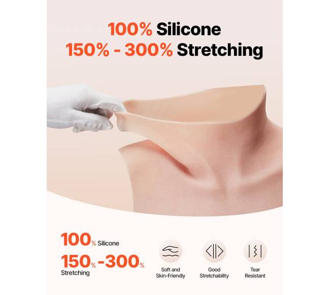 Silikoninė krūtinės formos liemenė C dydžio1