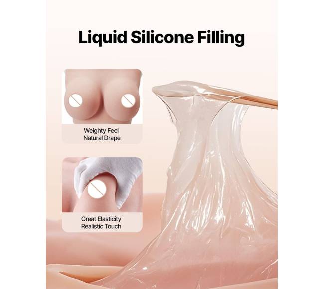 Silikoninė krūtinės formos liemenė C dydžio3