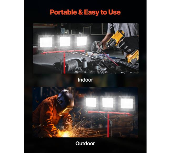 LED darbo šviestuvas su stovu, 21000 liumenų5