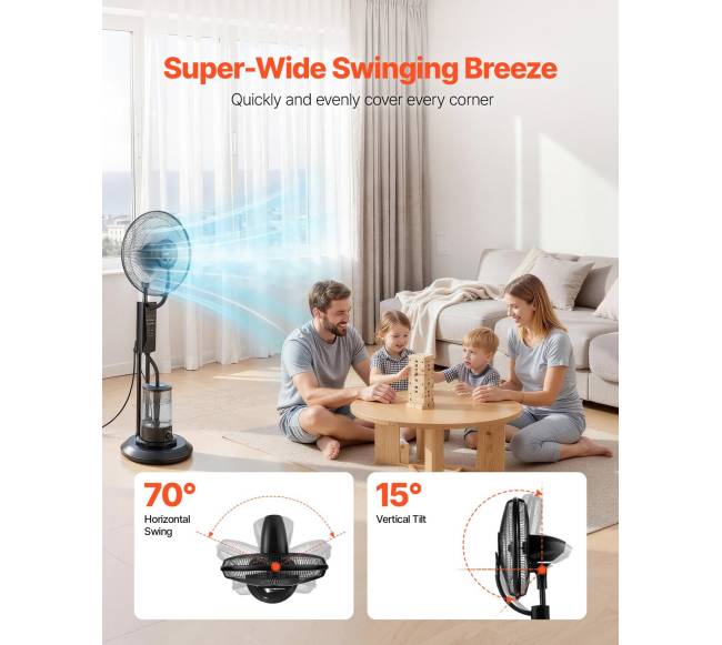 Vėjelis su drėkinimo funkcija, 3 greičiai1