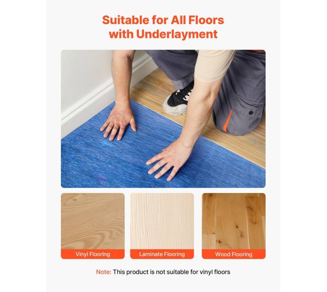 Grindų paklotas 18,6 m² 3 mm garsovandens barjeras5