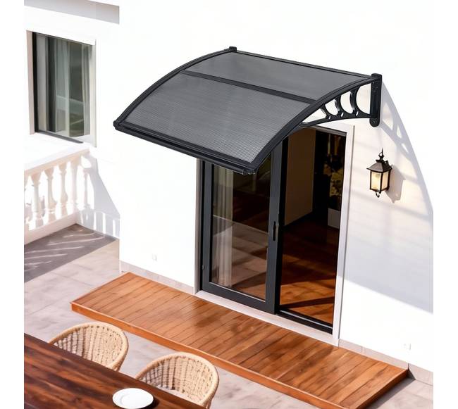 Prieangio durų stogelis, 76 x 99 cm, pilkas7