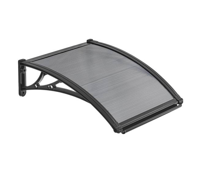 Durų stogelis 61 x 61 cm, dūminis pilkas8