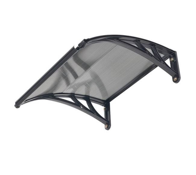 Durų stogelis 61 x 61 cm, dūminis pilkas10