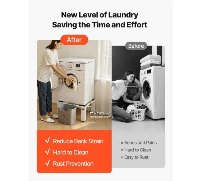 Skalbimo mašinos pjedestalas, reguliuojamas aukštis3