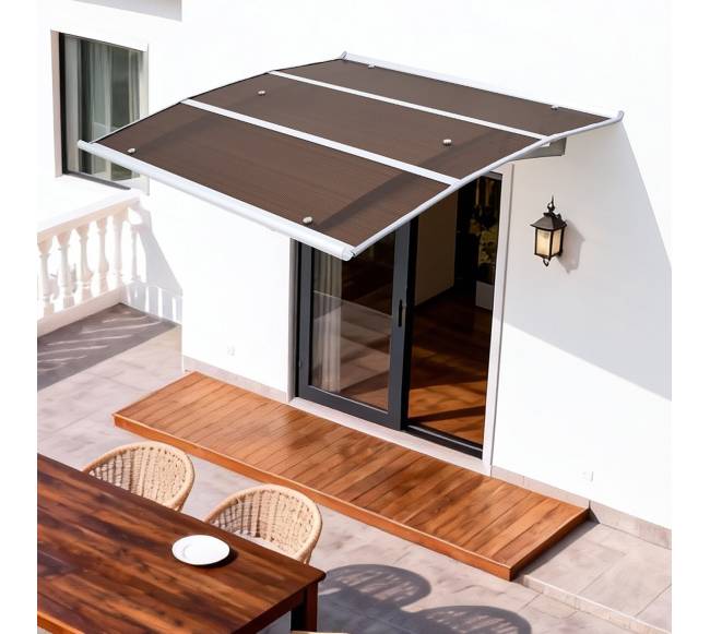 Durų prieangio stogelis iš polikarbonato, 94 x 119 cm7